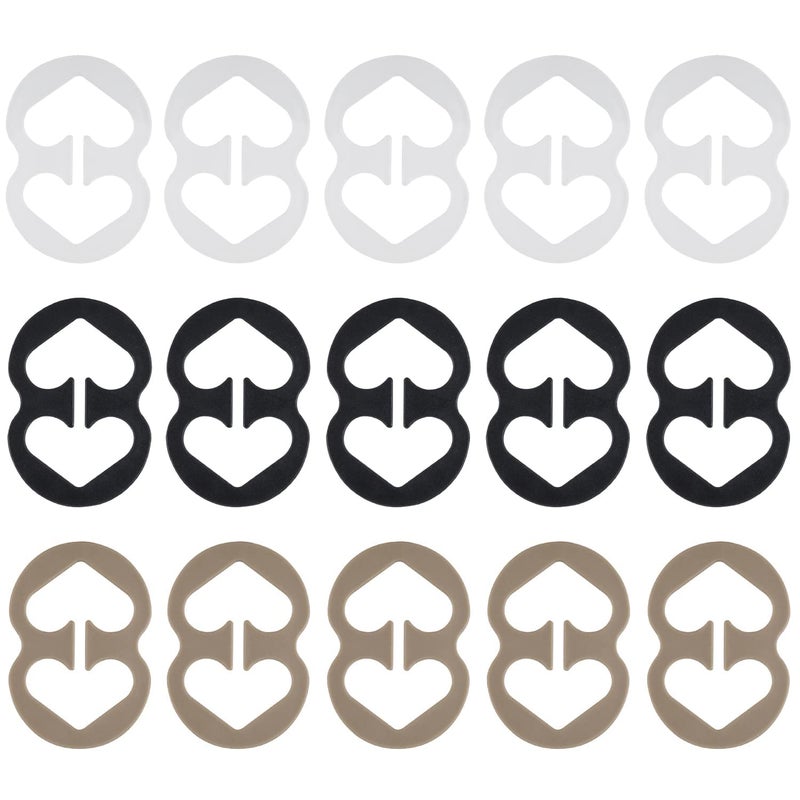 Fnoko Bra Strap Clips Anti-Slip Buckles Conceal Straps - for Back for Women 15 Pack (15 Pack) - Image 1